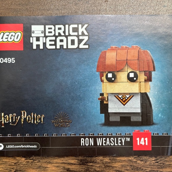 LEGO Brickheadz Harry Potter RON WEASLEY Mini Figure 40495 NEW IN BAG - No box - Picture 4 of 5